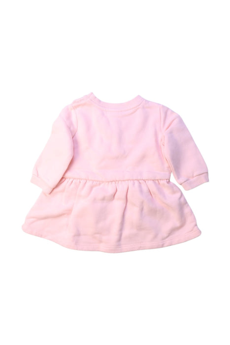 A Pink Long Sleeve Dresses from Seed in size 0-3M for girl. (Back View)