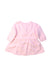 A Pink Long Sleeve Dresses from Seed in size 0-3M for girl. (Back View)