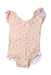 A Beige Short Sleeve Bodysuits from Quincy Mae in size 6-12M for girl. (Front View)