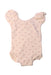 A Beige Short Sleeve Bodysuits from Quincy Mae in size 6-12M for girl. (Back View)