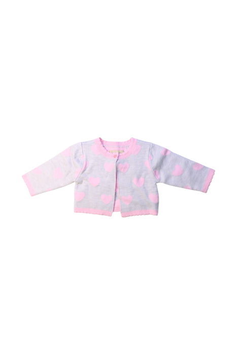 A Pink Cardigans from Chickeeduck in size 6-12M for girl. (Front View)