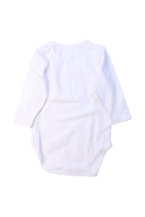 A White Long Sleeve Bodysuits from Seed in size 0-3M for girl. (Back View)