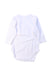 A White Long Sleeve Bodysuits from Seed in size 0-3M for girl. (Back View)