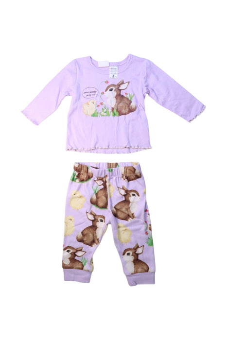 A Multicolour Pyjama Sets from Peter Alexander in size 6-12M for girl. (Front View)