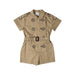 A Beige Short Sleeve Rompers from Burberry in size 6T for neutral. (Front View)