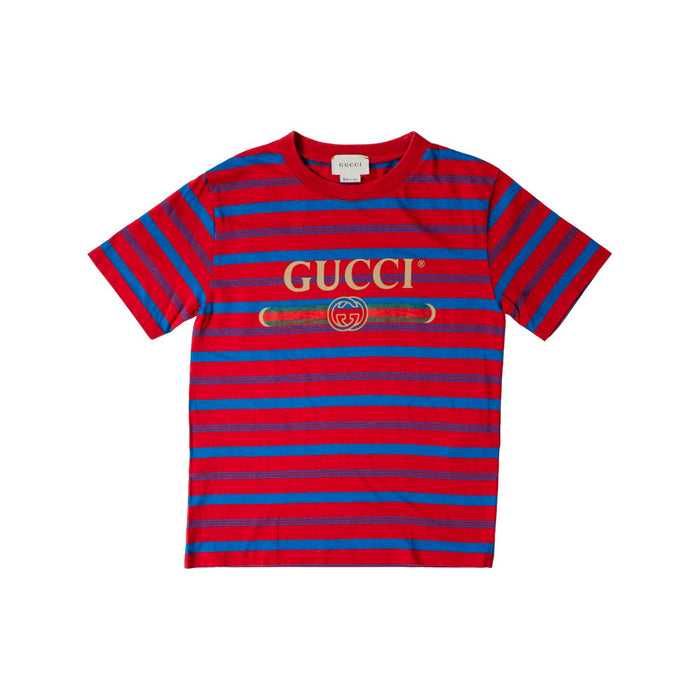 A Red Short Sleeve T Shirts from Gucci in size 6T for neutral. (Front View)