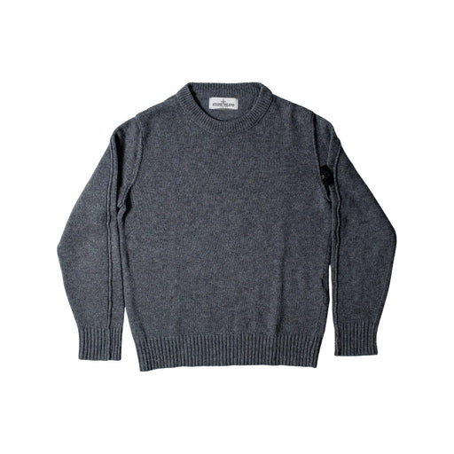 A Grey Knit Sweaters from Stone Island in size 8Y for neutral. (Front View)
