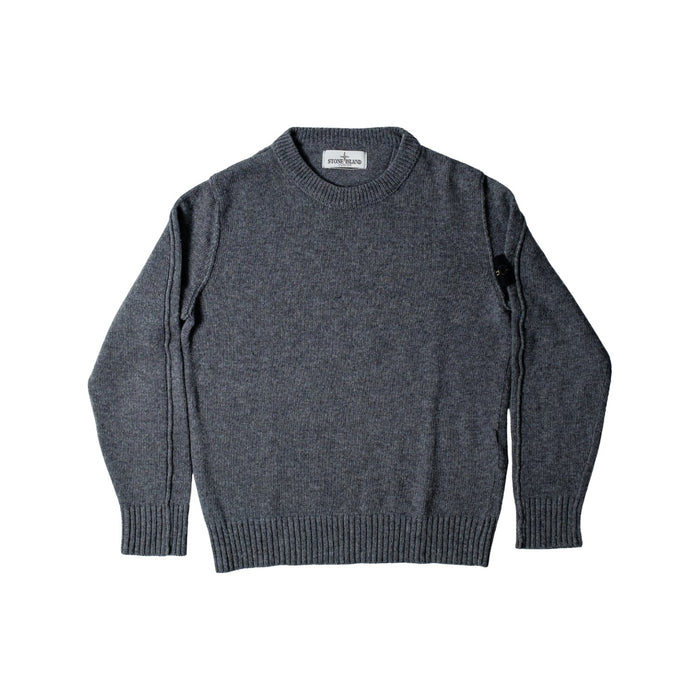 A Grey Knit Sweaters from Stone Island in size 8Y for neutral. (Front View)