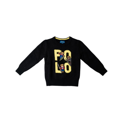 A Black Knit Sweaters from Polo Ralph Lauren in size 5T for neutral. (Front View)