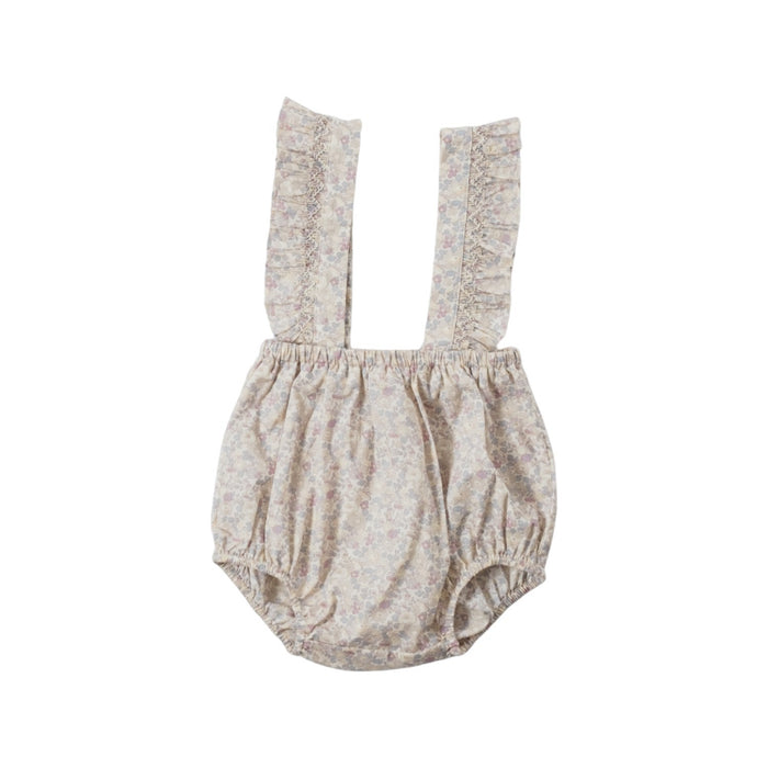 A Beige Sleeveless Rompers from Bonpoint in size 0-3M for girl. (Front View)