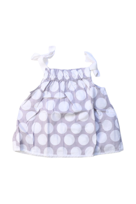 A White Sleeveless Tops from Jacadi in size 3-6M for girl. (Front View)