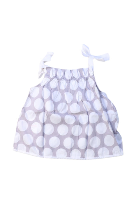 A White Sleeveless Tops from Jacadi in size 3-6M for girl. (Back View)