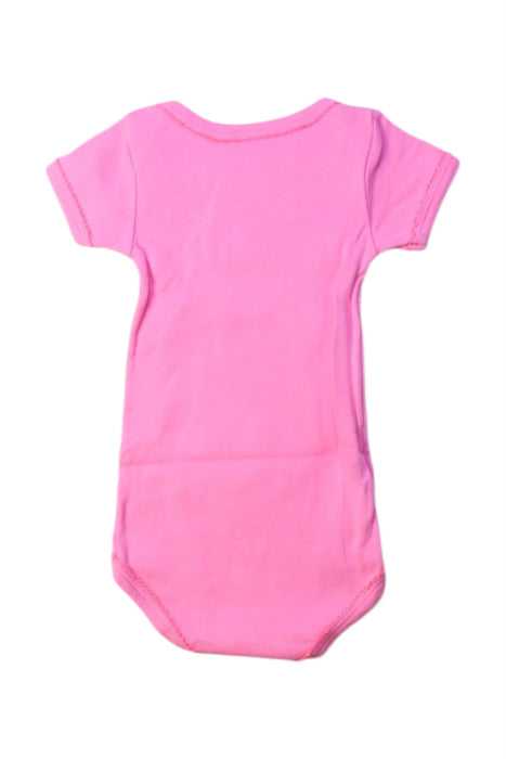 A Pink Short Sleeve Bodysuits from Petit Bateau in size 3-6M for girl. (Back View)