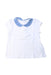 A White Short Sleeve Tops from Bout'Chou in size 3-6M for girl. (Front View)