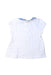 A White Short Sleeve Tops from Bout'Chou in size 3-6M for girl. (Back View)