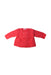 A Red Cardigans from Bout'Chou in size 3-6M for girl. (Front View)