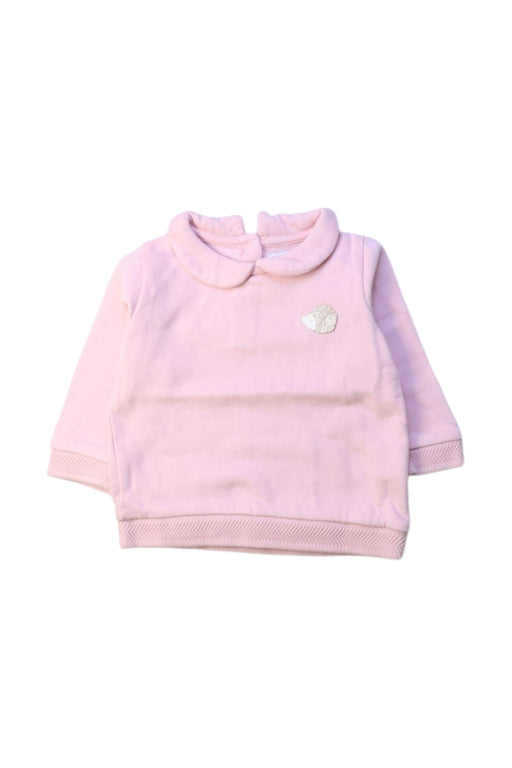 A Pink Long Sleeve Tops from Vertbaudet in size 3-6M for girl. (Front View)