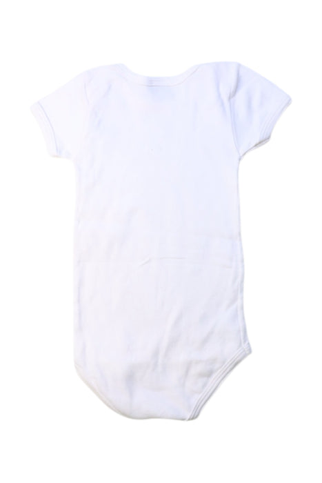 A White Short Sleeve Bodysuits from Petit Bateau in size 12-18M for girl. (Back View)