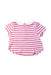 A Red Short Sleeve Tops from Cyrillus in size 3-6M for girl. (Front View)