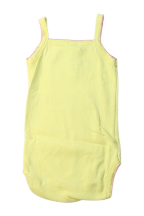 A Yellow Sleeveless Bodysuits from Absorba in size 3-6M for girl. (Back View)