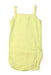 A Yellow Sleeveless Bodysuits from Absorba in size 3-6M for girl. (Back View)
