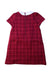 A Red Short Sleeve Dresses from Sergent Major in size 2T for girl. (Back View)