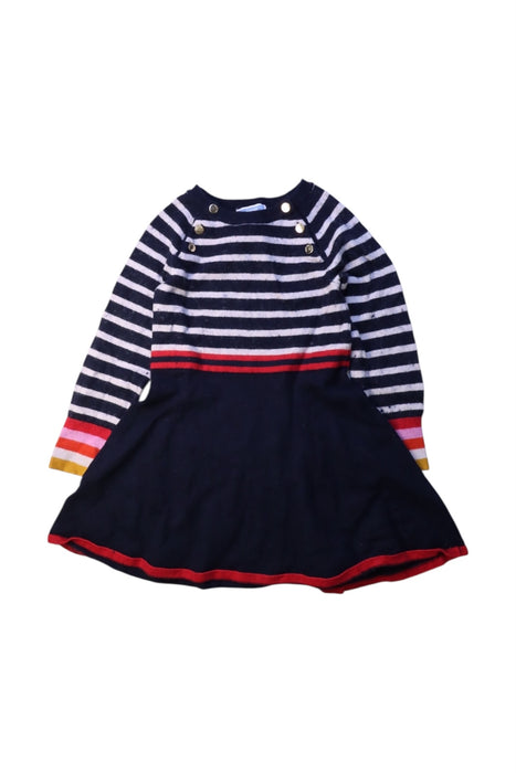 A Multicolour Sweater Dresses from Jacadi in size 4T for girl. (Front View)