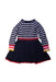 A Multicolour Sweater Dresses from Jacadi in size 4T for girl. (Back View)