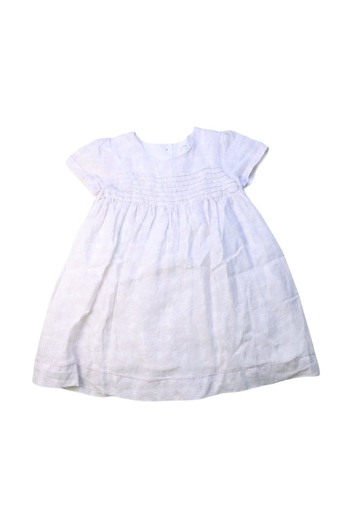 A White Short Sleeve Dresses from Bout'Chou in size 2T for girl. (Front View)