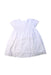 A White Short Sleeve Dresses from Bout'Chou in size 2T for girl. (Front View)