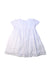 A White Short Sleeve Dresses from Bout'Chou in size 2T for girl. (Back View)