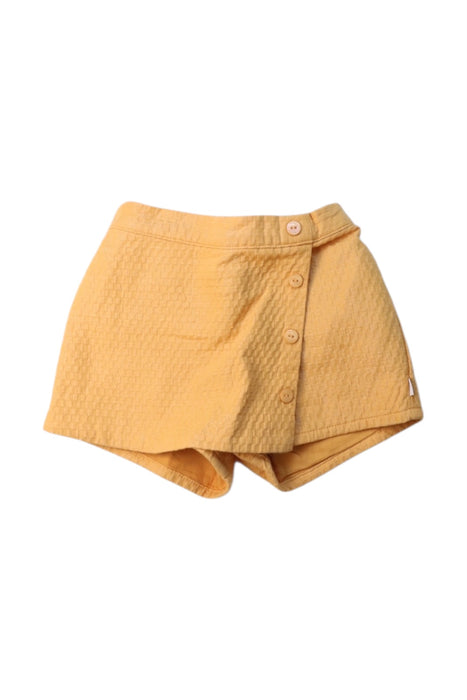 A Yellow Shorts from Sergent Major in size 5T for girl. (Front View)