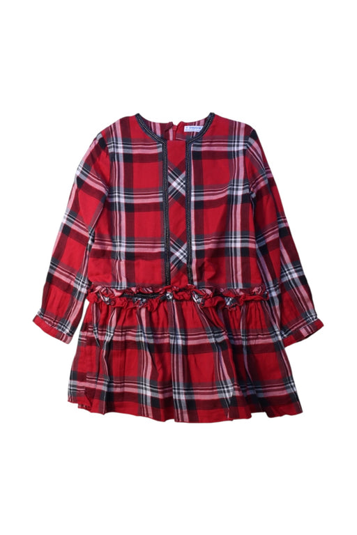 A Red Long Sleeve Dresses from Mayoral in size 4T for girl. (Front View)