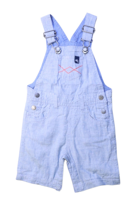A Blue Overall Shorts from Cadet Rousselle in size 3-6M for boy. (Front View)