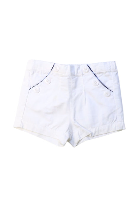A White Shorts from Vertbaudet in size 3-6M for girl. (Front View)