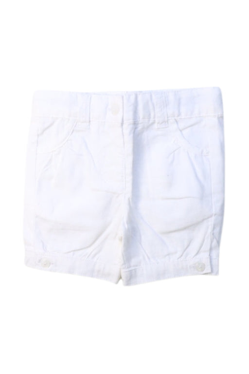 A White Shorts from Vertbaudet in size 3-6M for girl. (Front View)