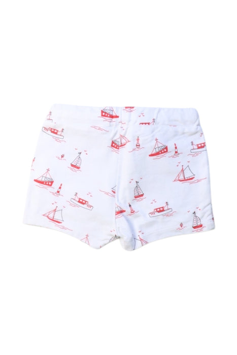 A White Shorts from Bout'Chou in size 3-6M for boy. (Back View)