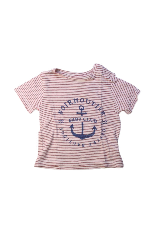 A Pink Short Sleeve T Shirts from Bout'Chou in size 3-6M for boy. (Front View)