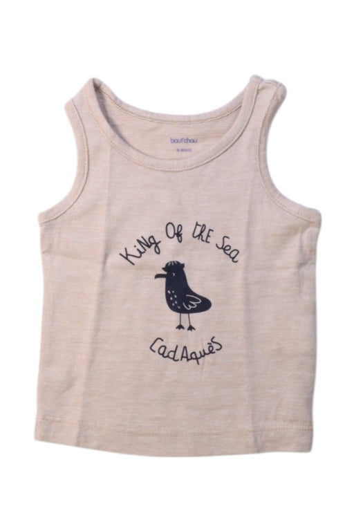 A Beige Sleeveless Tops from Bout'Chou in size 3-6M for boy. (Front View)