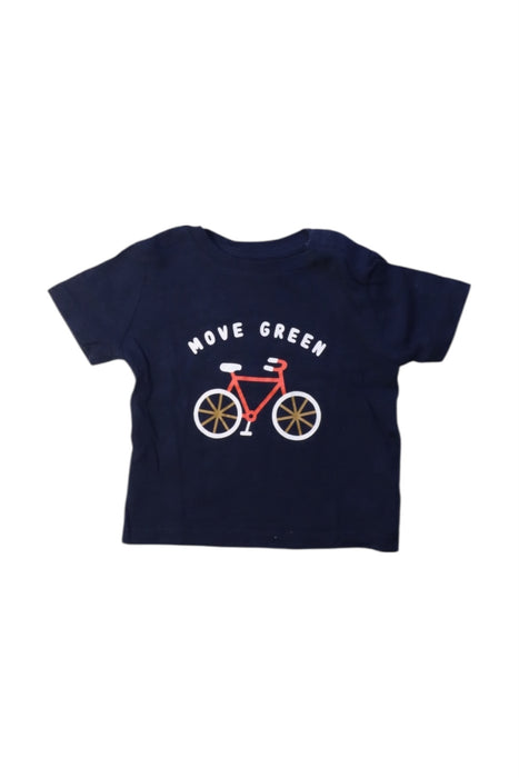 A Navy Short Sleeve T Shirts from Bout'Chou in size 3-6M for boy. (Front View)