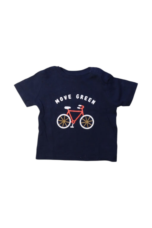 A Navy Short Sleeve T Shirts from Bout'Chou in size 3-6M for boy. (Front View)