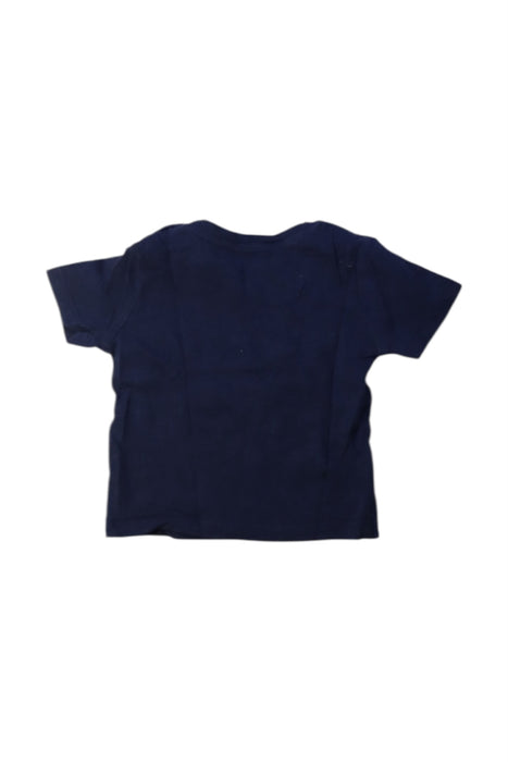 A Navy Short Sleeve T Shirts from Bout'Chou in size 3-6M for boy. (Back View)