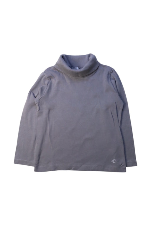 A Grey Long Sleeve Tops from Petit Bateau in size 4T for boy. (Front View)