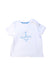 A White Short Sleeve T Shirts from Cyrillus in size 3-6M for boy. (Front View)
