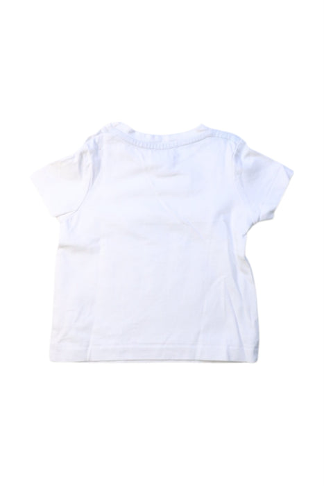 A White Short Sleeve T Shirts from Cyrillus in size 3-6M for boy. (Back View)