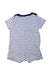 A Navy Short Sleeve Rompers from Petit Bateau in size 3-6M for boy. (Back View)