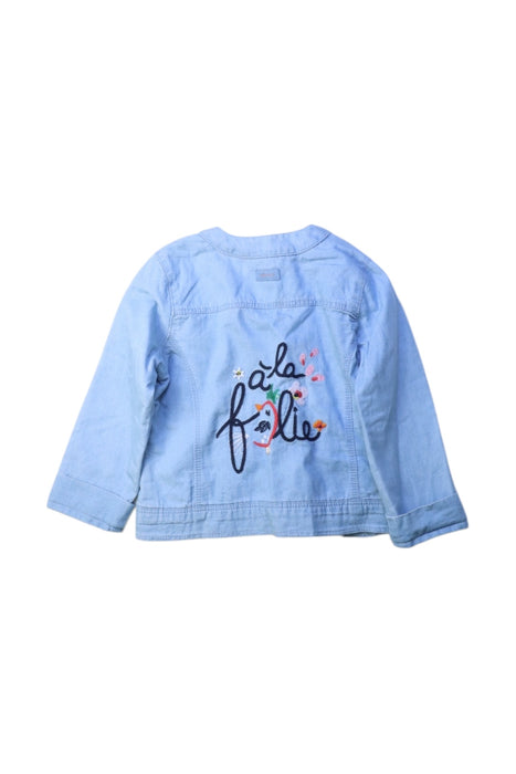 A Blue Lightweight Jackets from Catimini in size 12-18M for girl. (Back View)