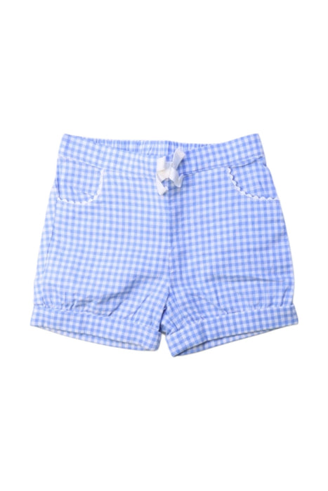 A Blue Shorts from Cyrillus in size 3-6M for girl. (Front View)