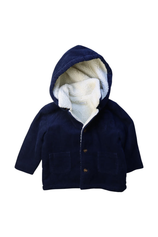 A Navy Puffer/Quilted Jackets from Bout'Chou in size 3T for boy. (Front View)