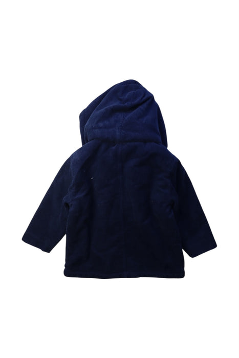 A Navy Puffer/Quilted Jackets from Bout'Chou in size 3T for boy. (Back View)